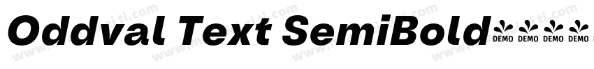 Oddval Text SemiBold字体转换